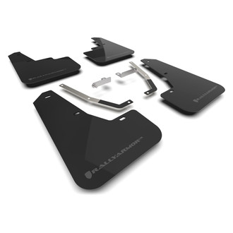Rally Armor® - UR Series Black Mud Flap Kit with Grey Rally Armor Logo