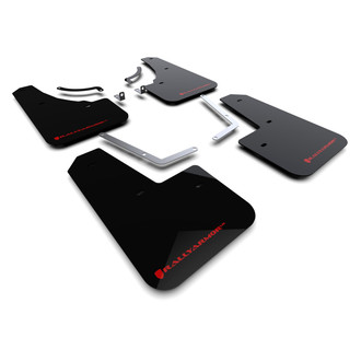 Rally Armor® - UR Series Black Mud Flap Kit with Red Logo