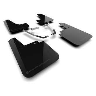 Rally Armor® - UR Series Black Mud Flap Kit with Grey Logo