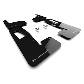 Rally Armor® - UR Series Black Mud Flap Kit with Dark Grey Rally Armor Logo