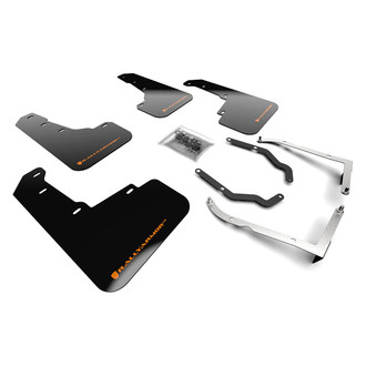Rally Armor® - UR Series Black Mud Flap Kit with Orange Rally Armor Logo