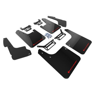 Rally Armor® - UR Series Black Mud Flap Kit with Red Rally Armor Logo