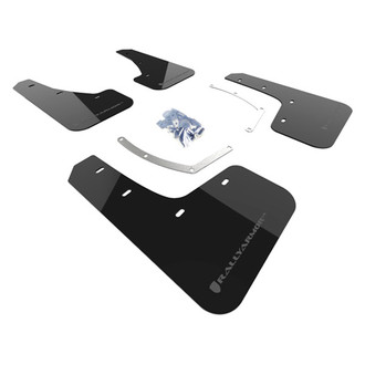 Rally Armor® - UR Series Black Mud Flap Kit with Grey Rally Armor Logo