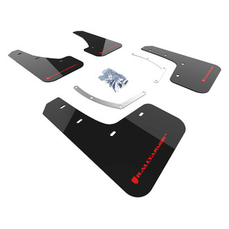 Rally Armor® - UR Series Black Mud Flap Kit with Red Rally Armor Logo