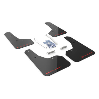 Rally Armor® - UR Series Black Mud Flap Kit with Red Rally Armor Logo