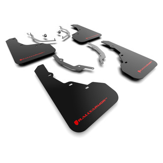 Rally Armor® - UR Series Black Mud Flap Kit with Red Rally Armor Logo