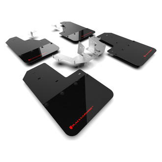 Rally Armor® - Black Mud Flap Kit with Red Rally Armor Logo