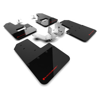Rally Armor® - Black Mud Flap Kit with Red Rally Armor Logo