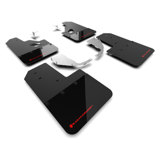 Rally Armor® - Black Mud Flap Kit with Red Rally Armor Logo