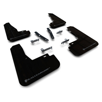 Rally Armor® - UR Series Black Mud Flap Kit with Dark Grey Rally Armor Logo