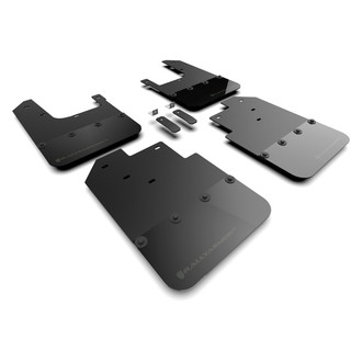 Rally Armor® - UR Series Black Mud Flap Kit with Army Green Rally Armor Logo