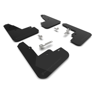 Rally Armor® - UR Series Black Mud Flap Kit with Metallic Black Logo