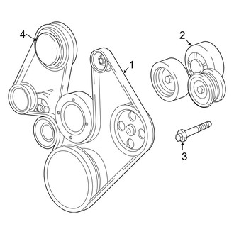 Ram OE - Cooling - Belts & Pulleys (Big Horn / Laramie / ST / TRX 3.7L)