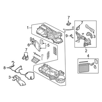 Ram OE - Air Conditioner & Heater - Evaporator & Heater Components