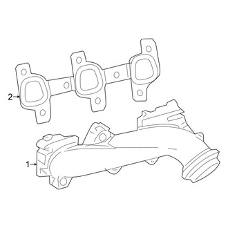 Ram OE - Exhaust System - Manifold (Big Horn / Laramie / ST / TRX 3.7L)