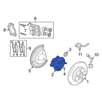 Ram OE - Front Wheel Bearing and Hub Assembly