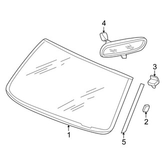 Ram OE - Windshield - Glass