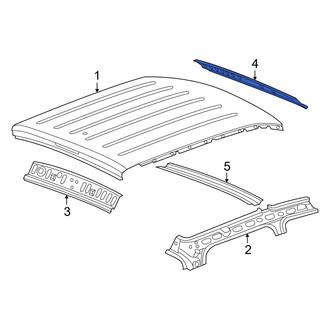 Ram OE - Rear Roof Header Panel