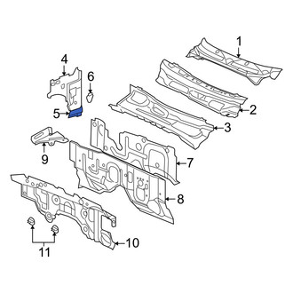 Ram OE - Left Cowl Side Panel