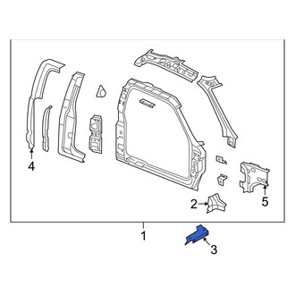 Ram OE - Left Body A-Pillar Baffle Plate