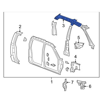 Ram OE - Left Roof Side Rail