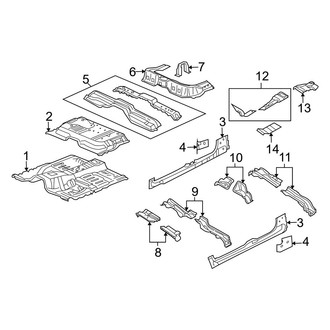 Ram OE - Cab - Floor (Big Horn / Laramie / TRX Crew Cab)