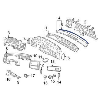 Ram OE - Front Windshield Defroster Nozzle