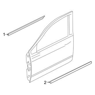 Ram OE - Front Door - Exterior Trim (TRX)