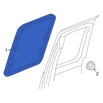Ram OE - Front Right Door Glass