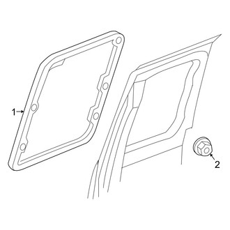 Ram OE - Rear Door - Glass & Hardware (Big Horn / ST Extended Cab)