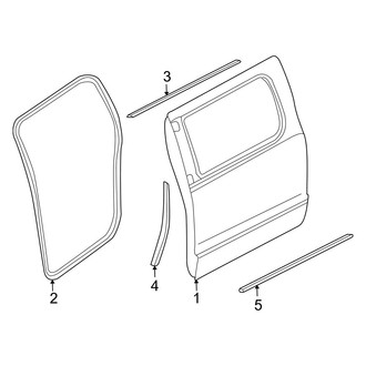Ram OE - Rear Door - Door & Components (Big Horn / Laramie / TRX Crew Cab)