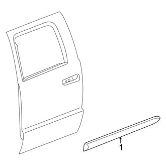 Ram OE - Rear Door - Exterior Trim (Big Horn / Laramie / TRX Crew Cab)