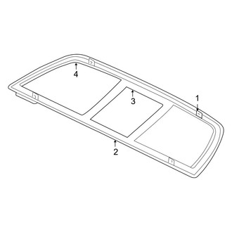 Ram OE - Back Glass - Glass & Hardware