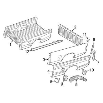 Ram OE - Pick Up Box - Front & Side Panels (Big Horn / Laramie Crew Cab)