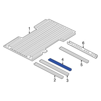 Ram OE - Rear Center Truck Bed Floor Sill