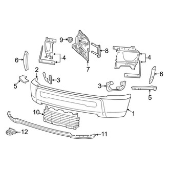 Ram OE - Front Bumper - Bumper & Components (Regular Cab / Crew Cab / Mega Cab)
