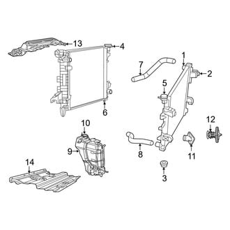 Ram OE - Cooling - Radiator & Components (5.7L)