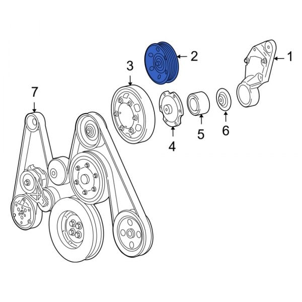 Accessory Drive Belt Idler Pulley