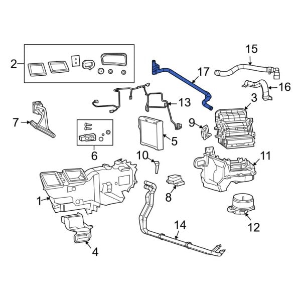 HVAC Heater Hose