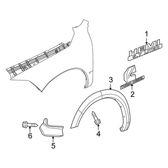 Ram OE - Fender - Exterior Trim (Regular Cab / Crew Cab 6.7L)