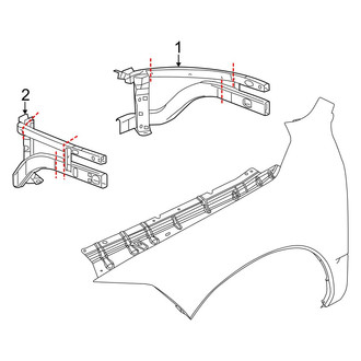Ram OE - Fender - Structural Components & Rails (Regular Cab / Crew Cab / Mega Cab)