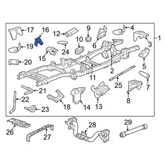 Ram OE - Rear Fuel Tank Bracket