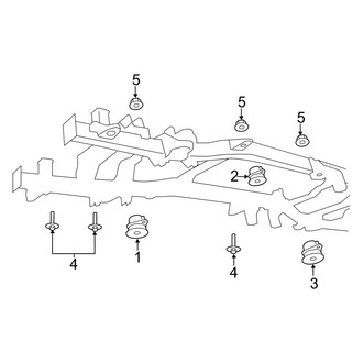 Ram OE - Frame & Components (Body Mounting), (2500 / 3500 SLT / ST Regular Cab 4WD)