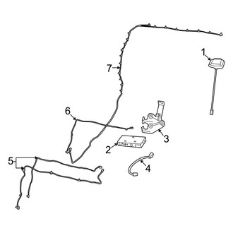 Ram OE - Electrical - Antenna (With Satellite Audio)