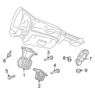 Ram OE - Engine & Transmission Mounting (4WD 5.7L)