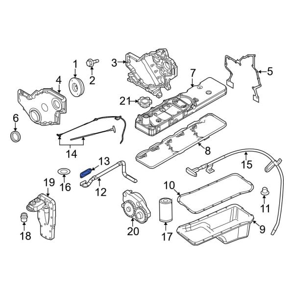 Engine Oil Pump Pickup Tube Gasket