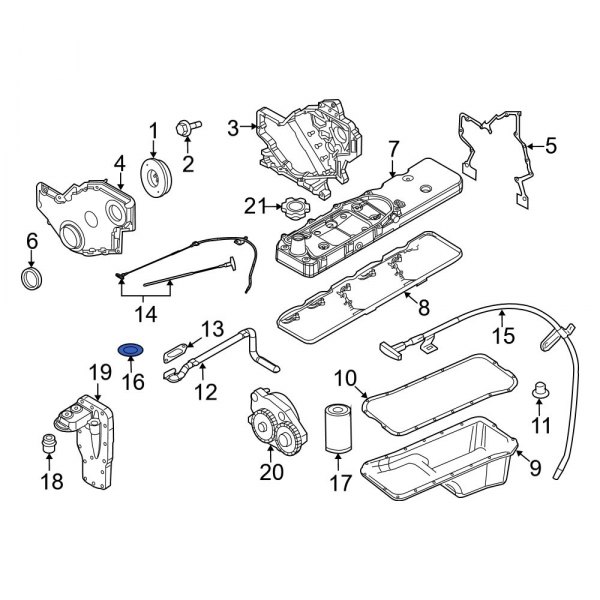 Engine Oil Dipstick Tube O-Ring