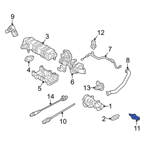 Exhaust Gas Recirculation (EGR) Valve Temperature Sensor