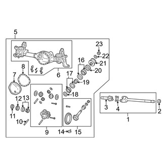 Ram OE - Front Suspension - Front Axle & Carrier