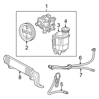 Ram OE - Steering Gear & Linkage - Pump & Hoses (W/O Hydrobooster)